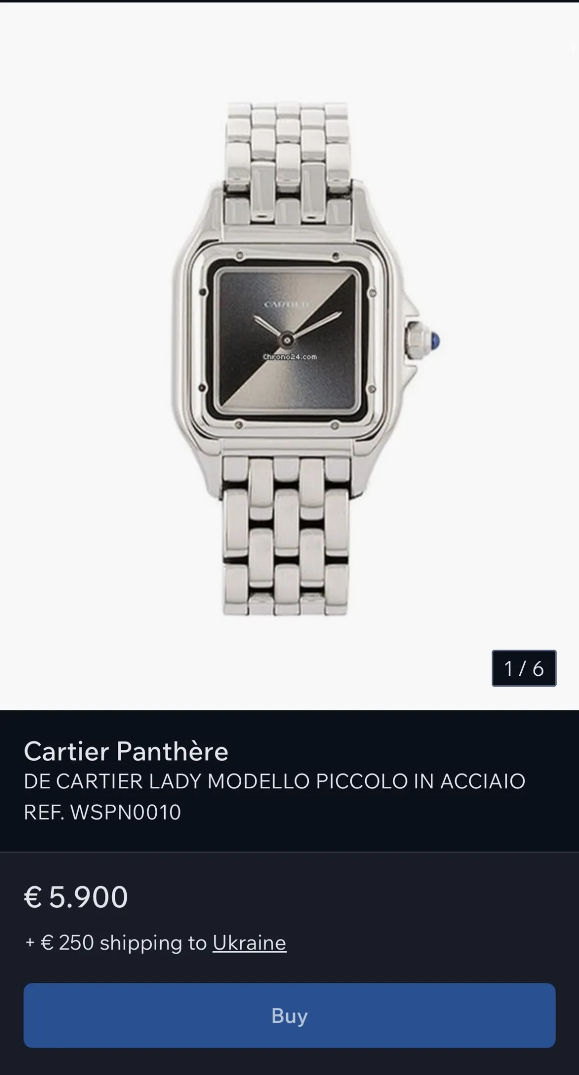 Часы от Cartier Нади Дорофеевой от Cartier 