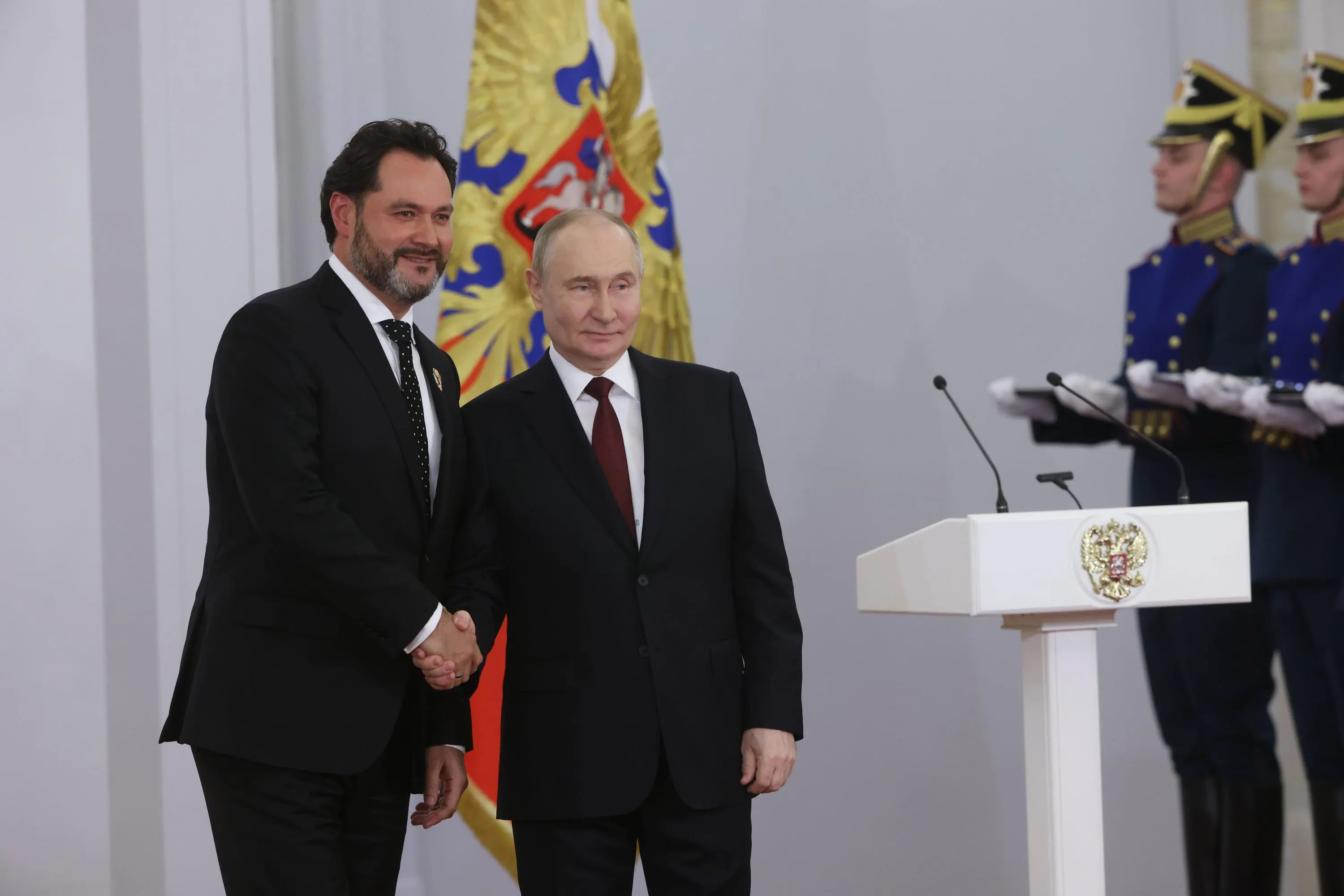 Ильдар Абдразаков и Путин в июне 2024 года