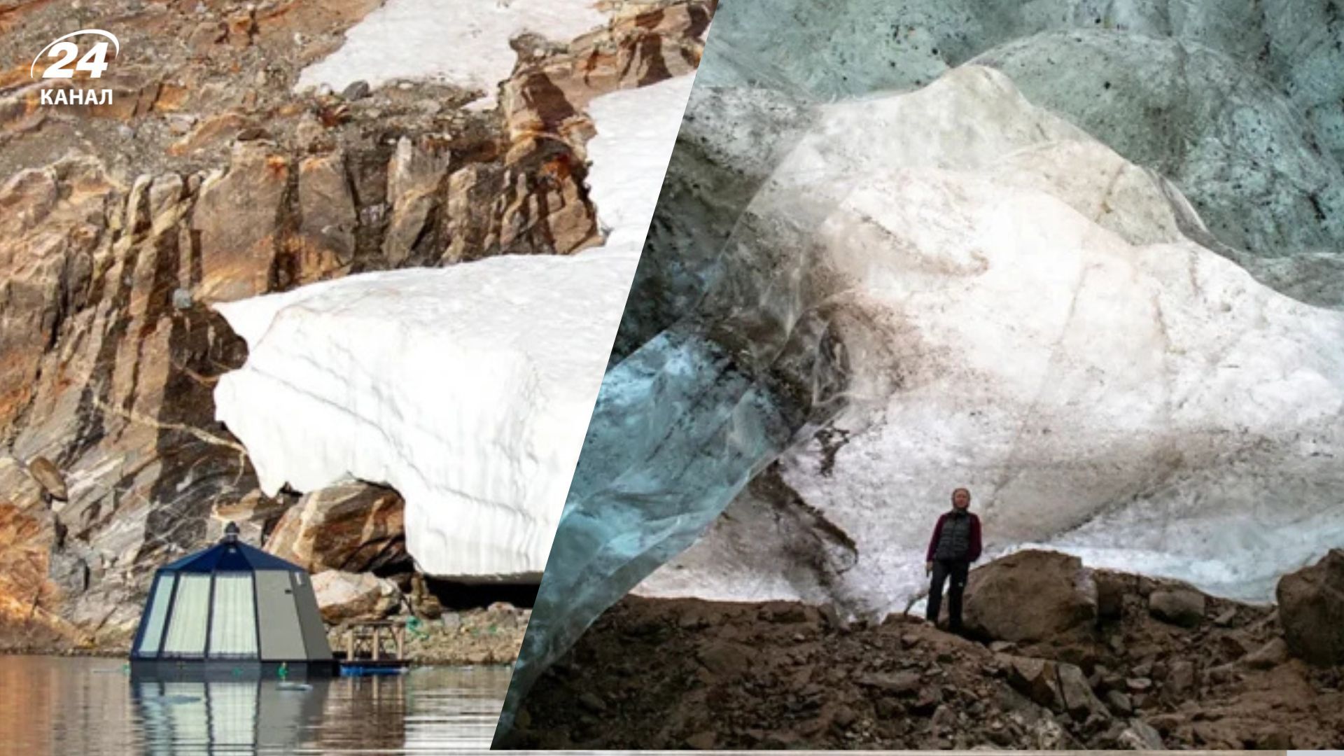 Дом посреди ледников Гренландии