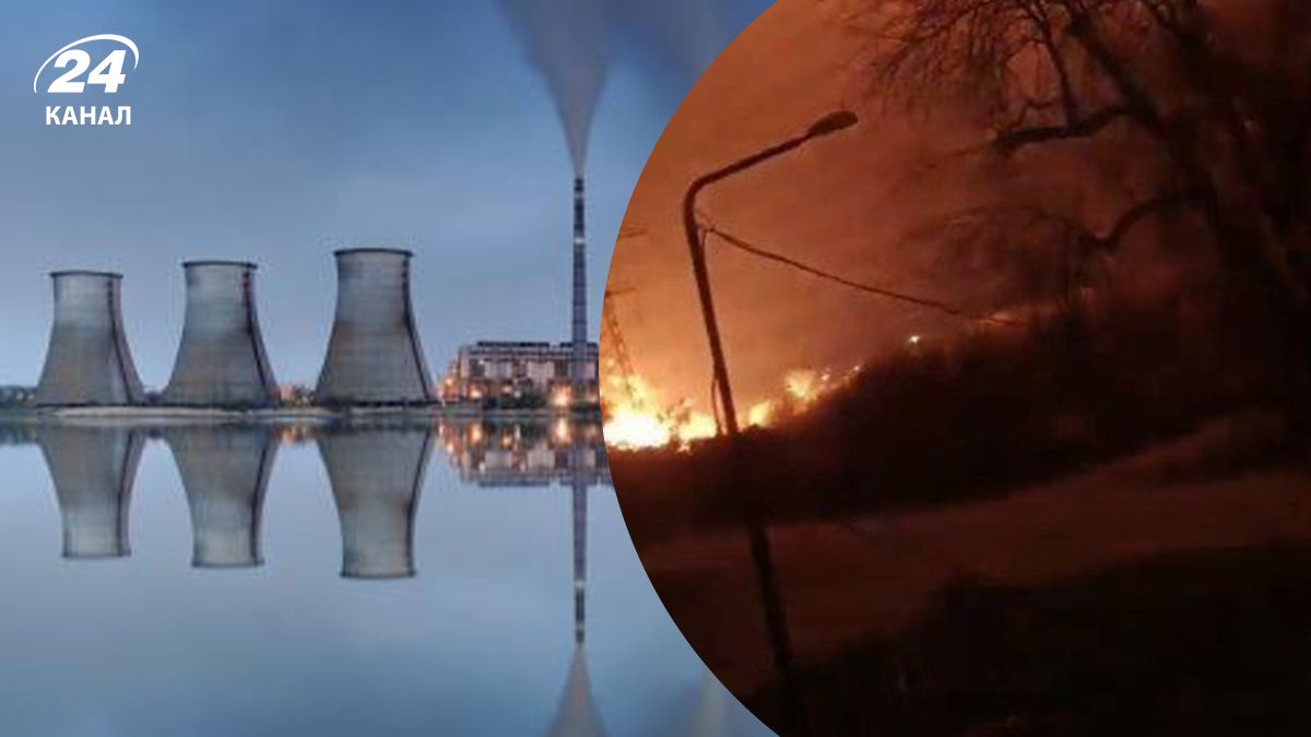 В Донецкой области атаковали ТЭС В Донецкой области атаковали ТЭС