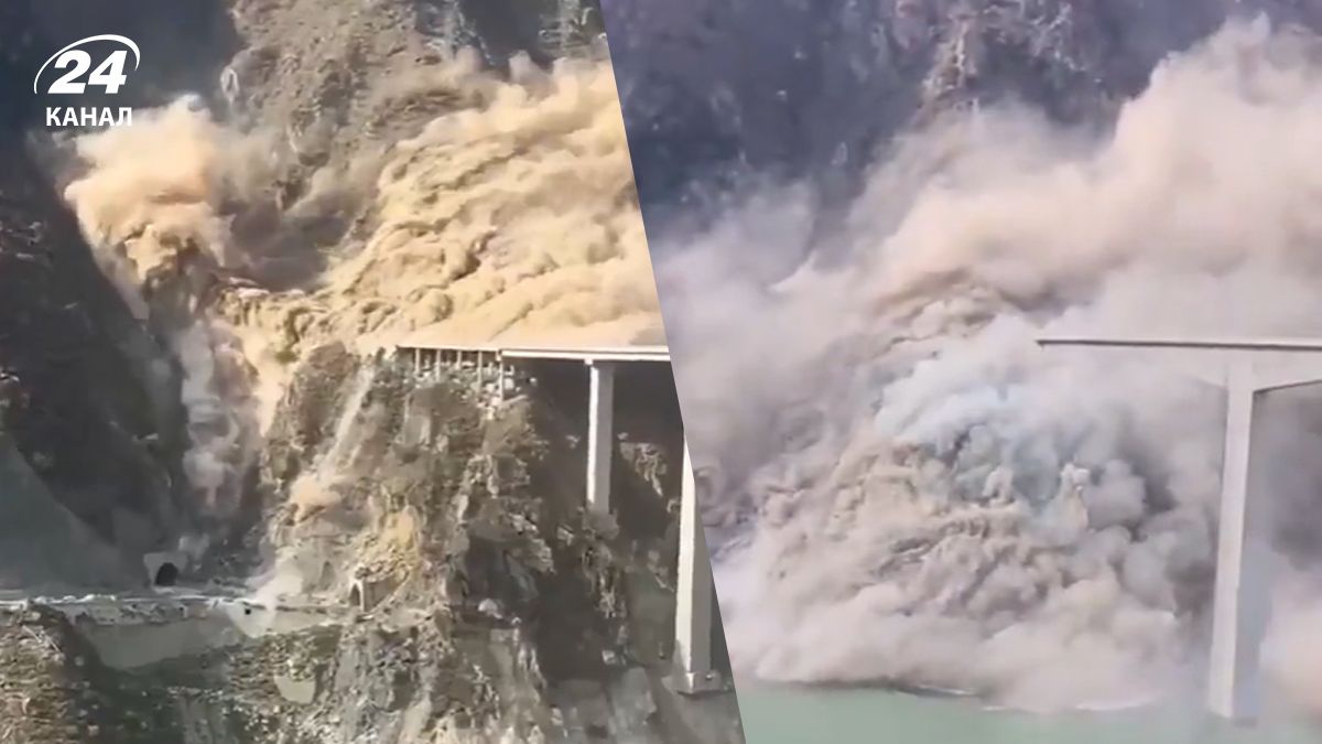 В Китае обвалился мост