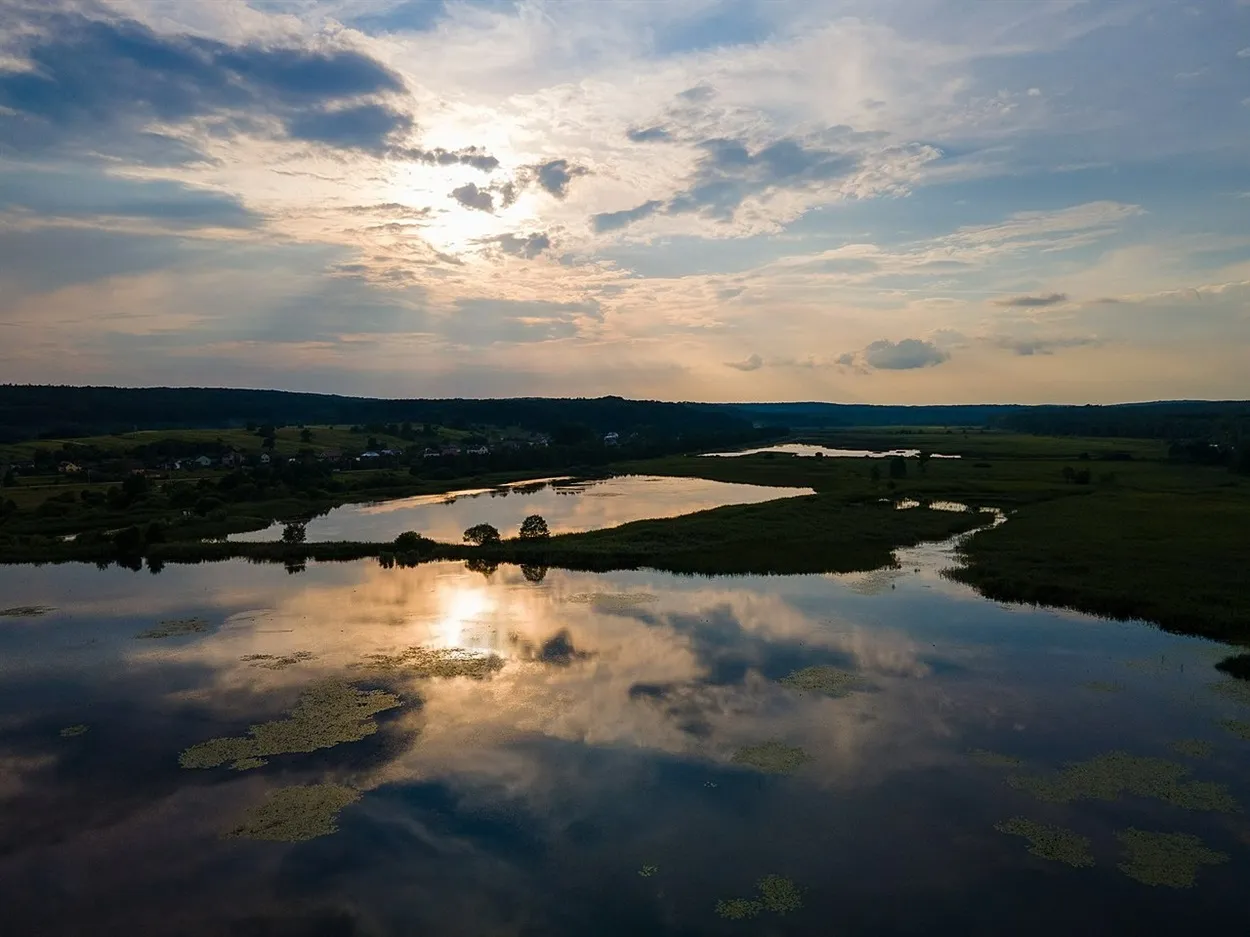 Захід сонця над Розточчям / фото Анни Палюх