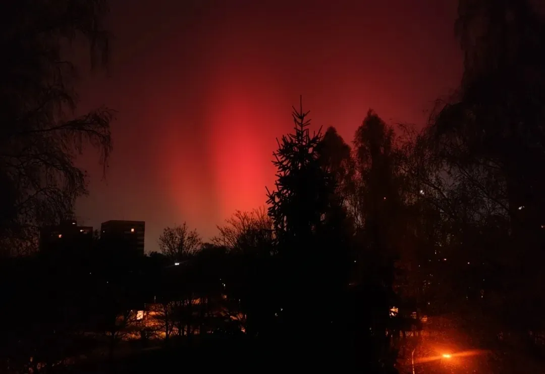 Полярное сияние в Чехии