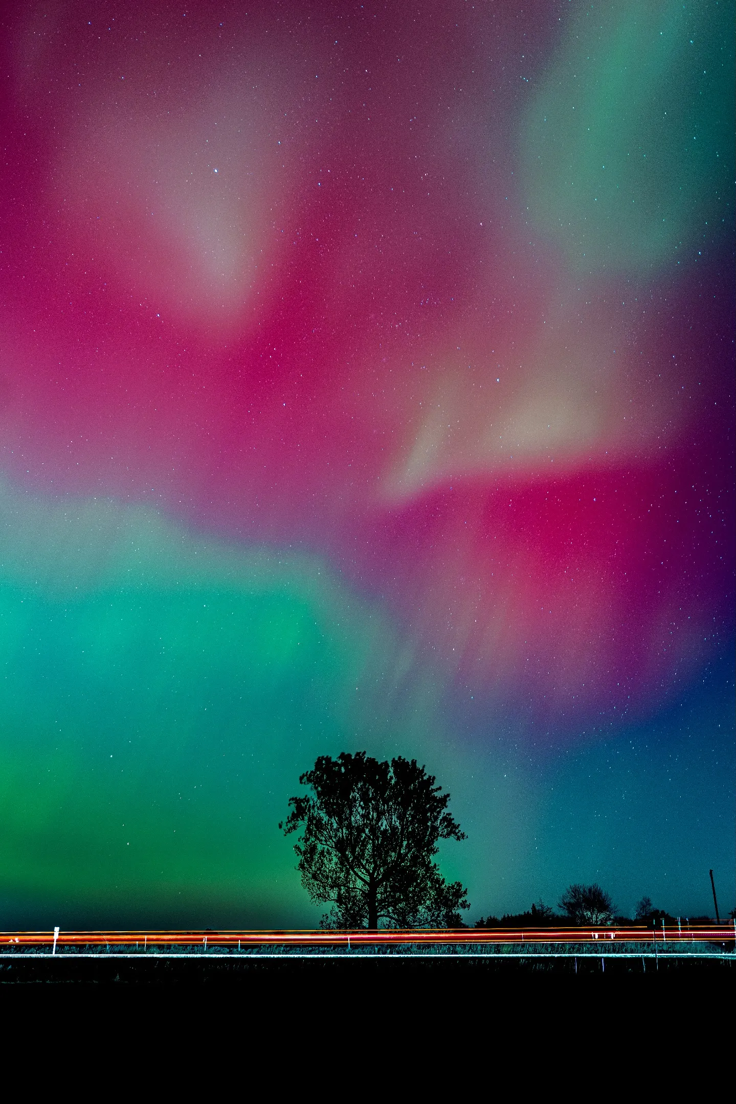 Полярное сияние в штате Айова, США