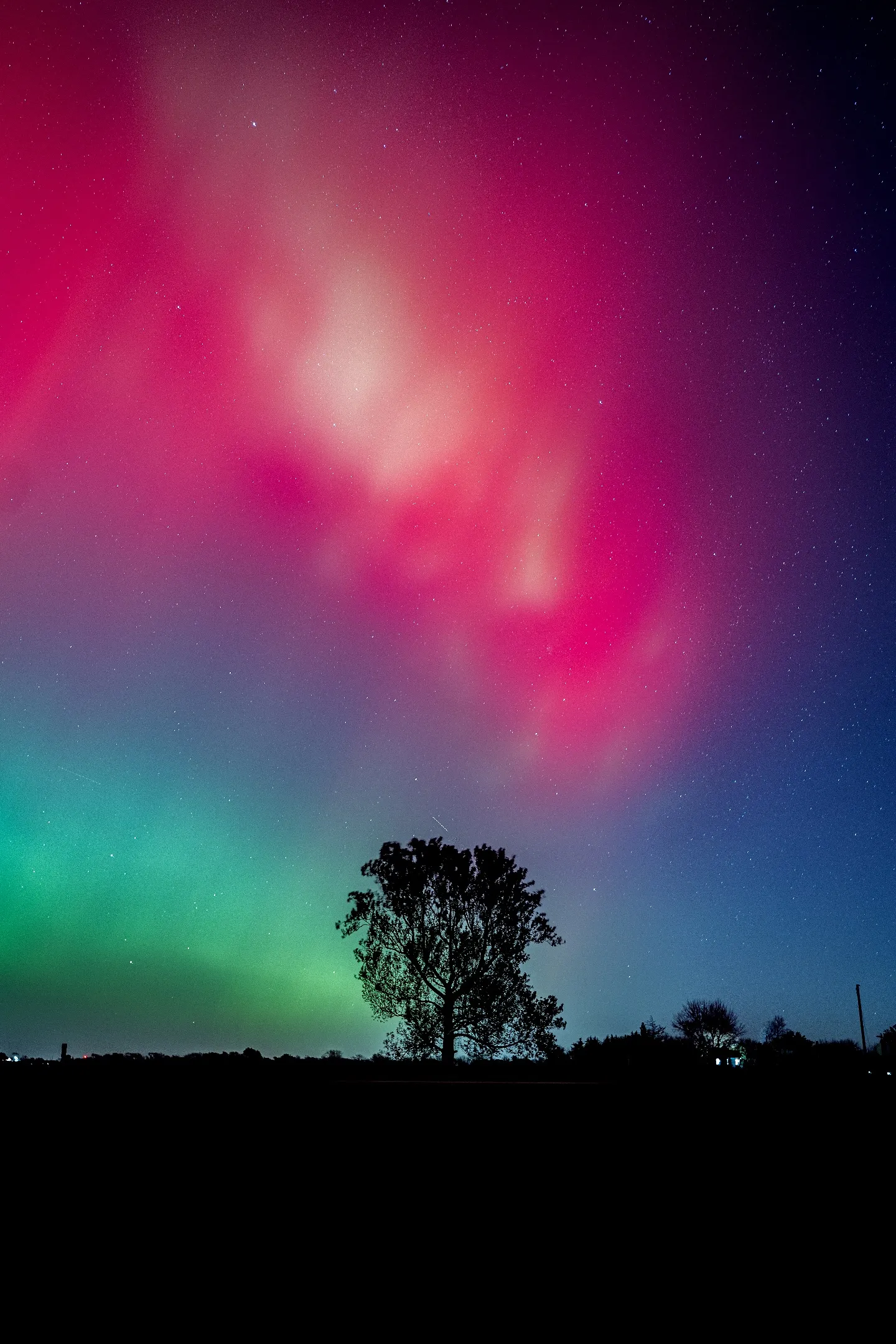 Полярное сияние в штате Айова, США