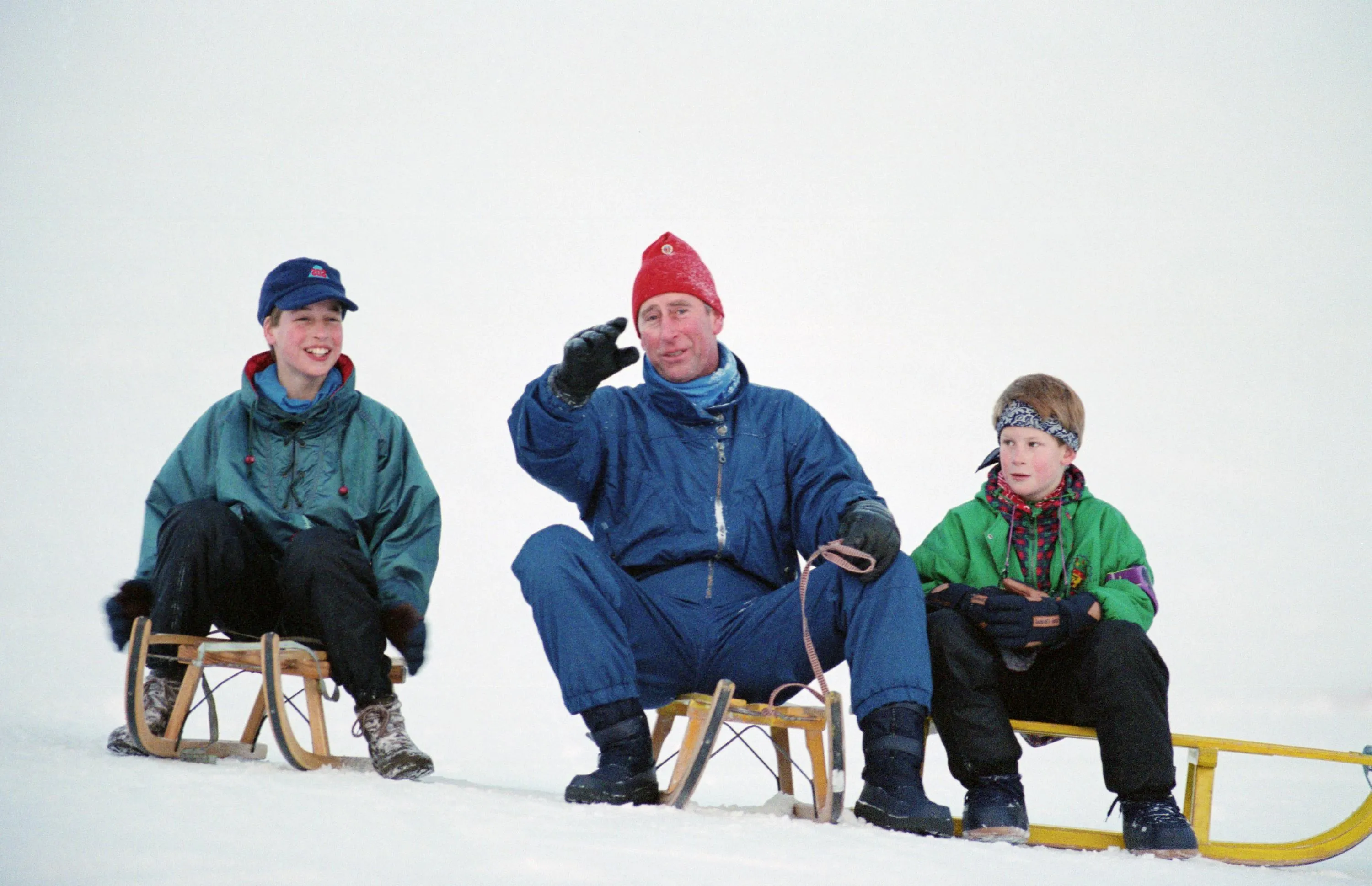 Чарльз III с сыновьями