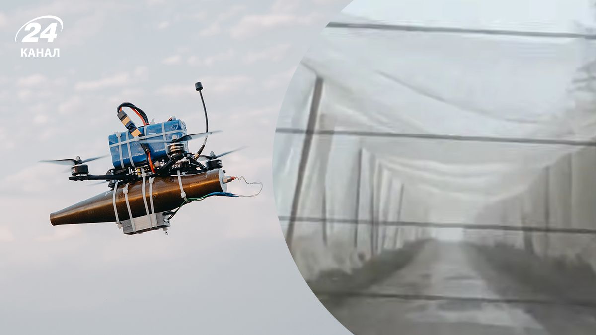 Як на Харківщині встановлюють сітки проти дронів Як на Харківщині встановлюють сітки проти дронів