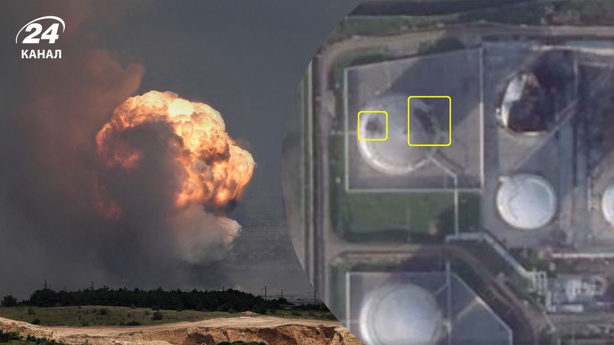 В результате удара по нефтеналивному терминалу в Феодосии поврежден резервуар В результате удара по нефтеналивному терминалу в Феодосии поврежден резервуар