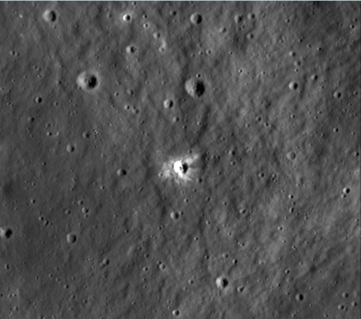 Crater on the moon