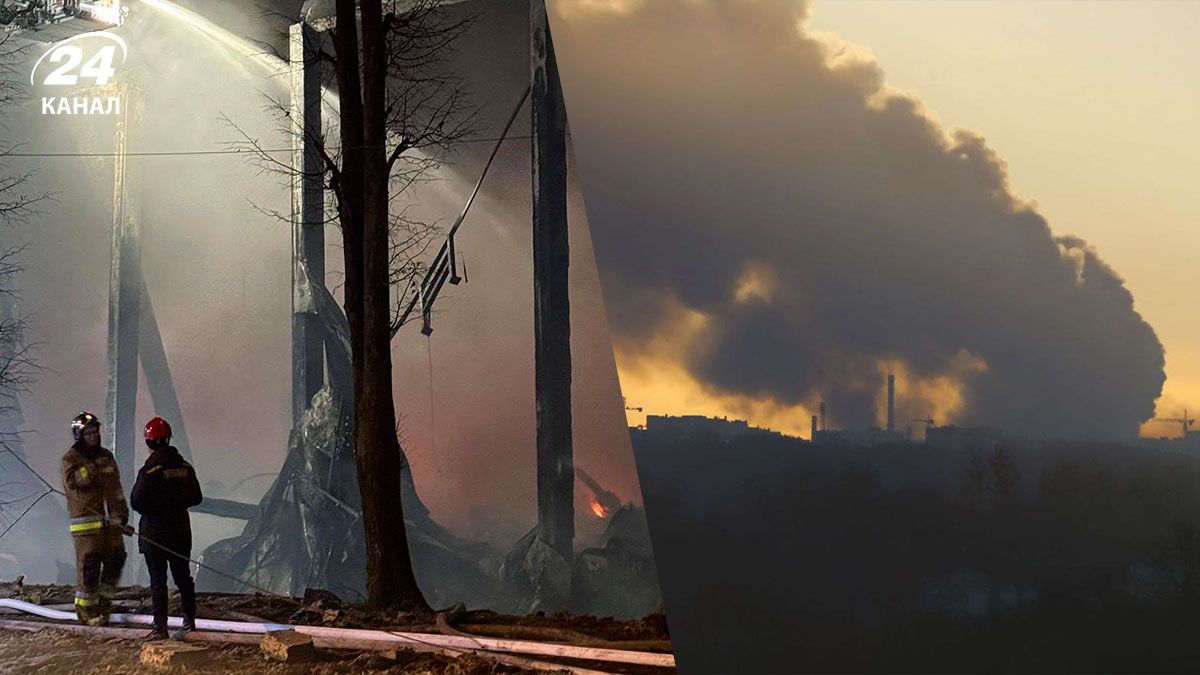 Гасіння складів поблизу Львова, які спалахнули через російську атаку, досі триває - 24 Канал Гасіння складів поблизу Львова, які спалахнули через російську атаку, досі триває - 24 Канал