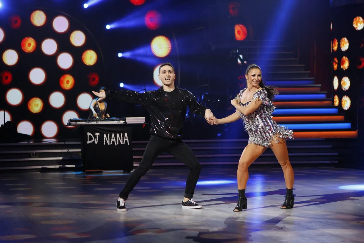 Ігор Ласточкін та Ілона Гвоздьова під час суперфіналу 