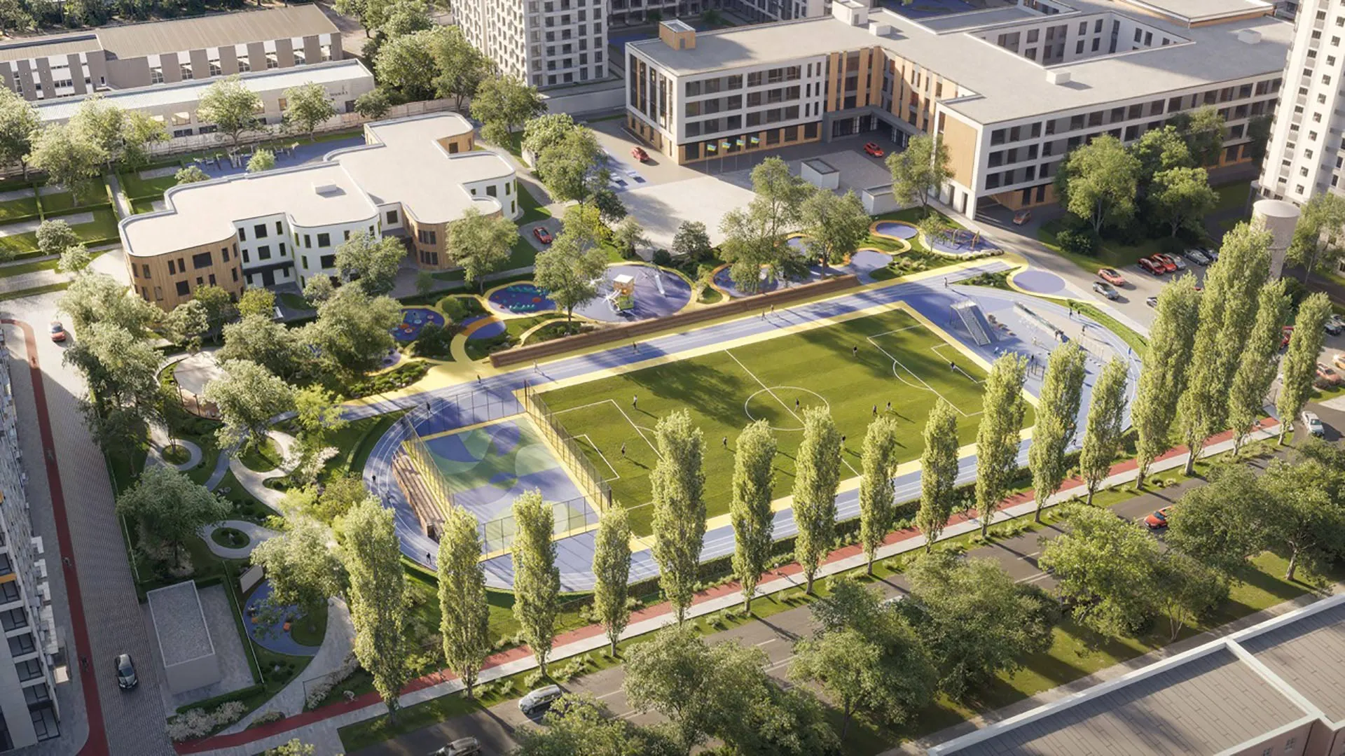 Спортмайданчик у ЖК Sister Спортмайданчик у ЖК Sister