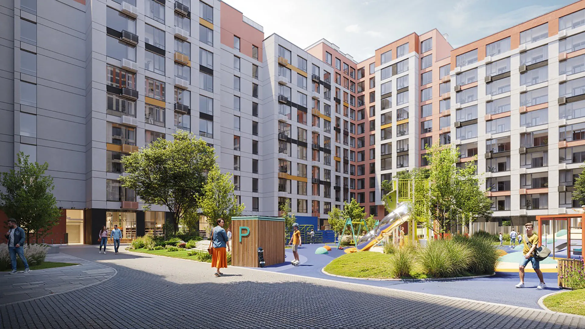 Дитячий майданчик у ЖК Sister Дитячий майданчик у ЖК Sister