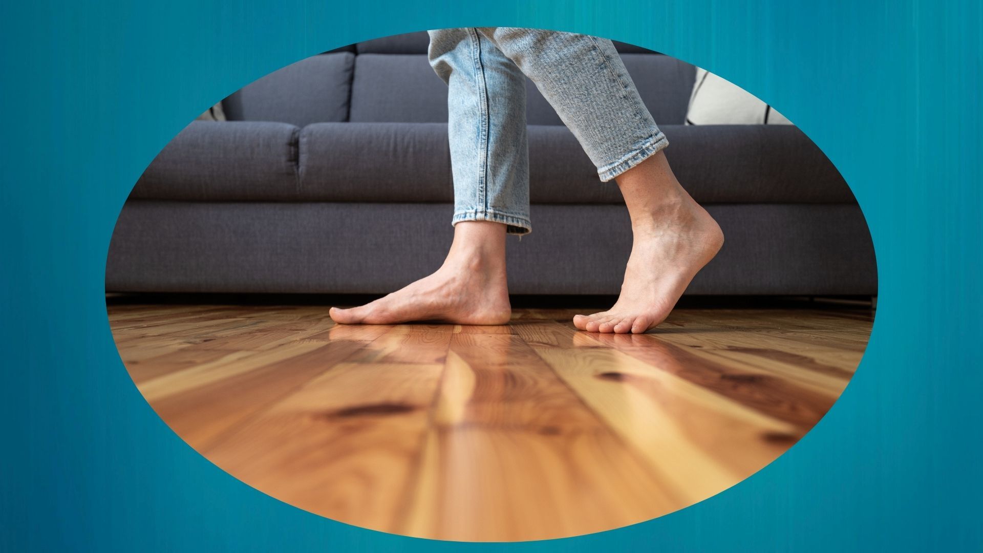 Благодаря теплому полу комната прогревается равномерно и быстро благодаря теплому полу