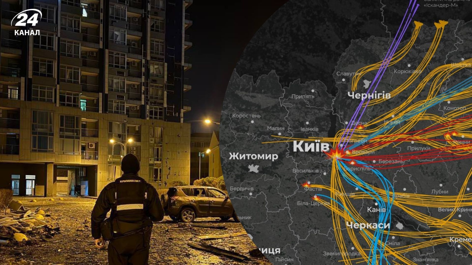 В мережі показали мапу руху ракет 25 листопада В мережі показали мапу руху ракет 25 листопада