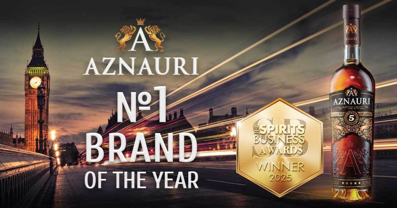 Коньяк AZNAURI став брендом року від The Spirits Business Awards 
