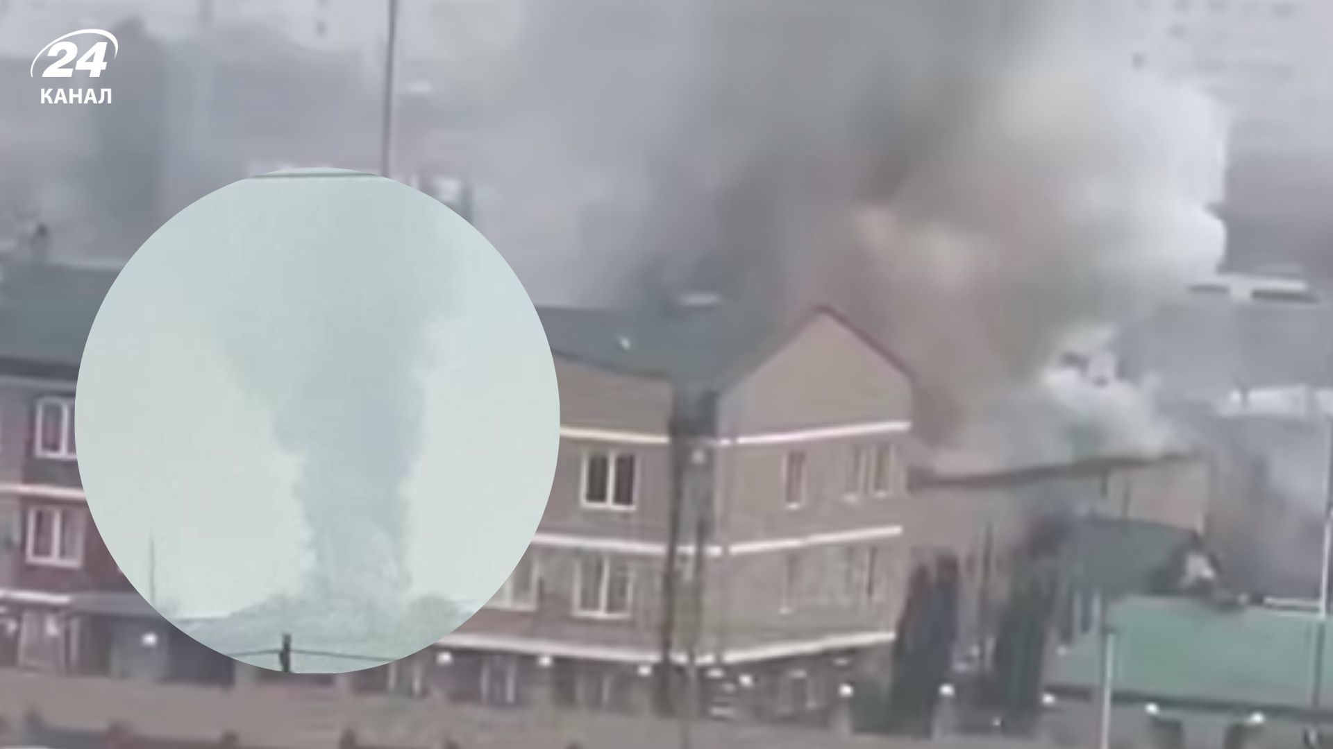 Ударные БпЛА попали по вражеской воинской части в Грозном Ударные БпЛА попали по вражеской воинской части в Грозном