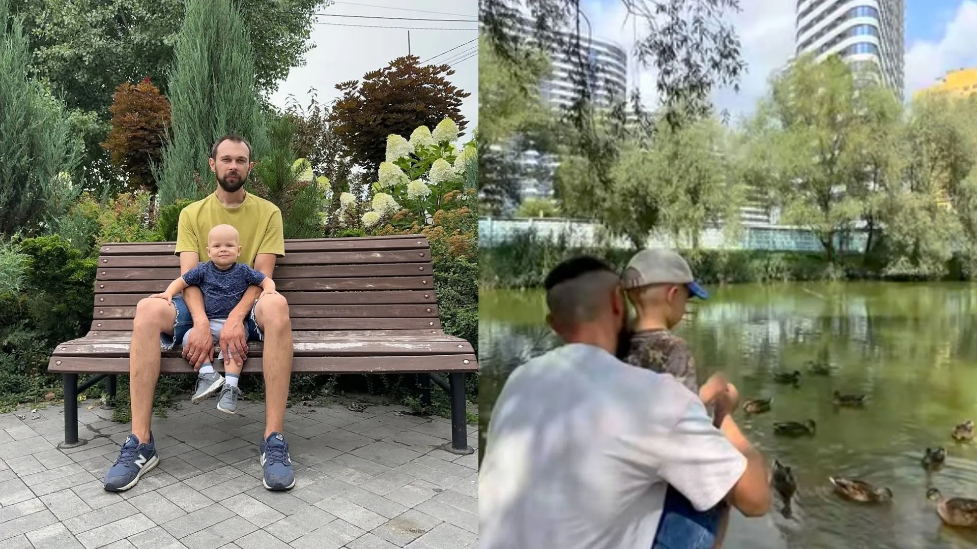 Олександр Пікульський з сином Олександр Пікульський з сином