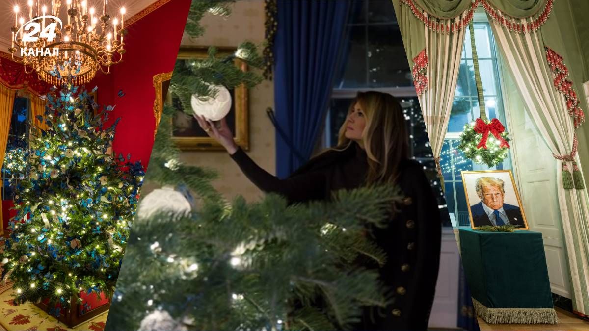 Белый дом украсили к Рождеству