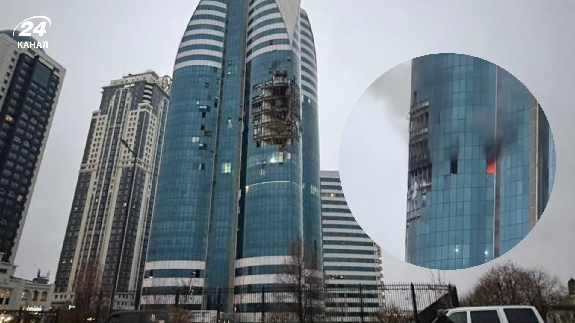Взрывное утро в Чечне: дроны "поджарили" важный небоскреб возле резиденции Кадырова - 24 Канал Взрывное утро в Чечне: дроны "поджарили" важный небоскреб возле резиденции Кадырова - 24 Канал