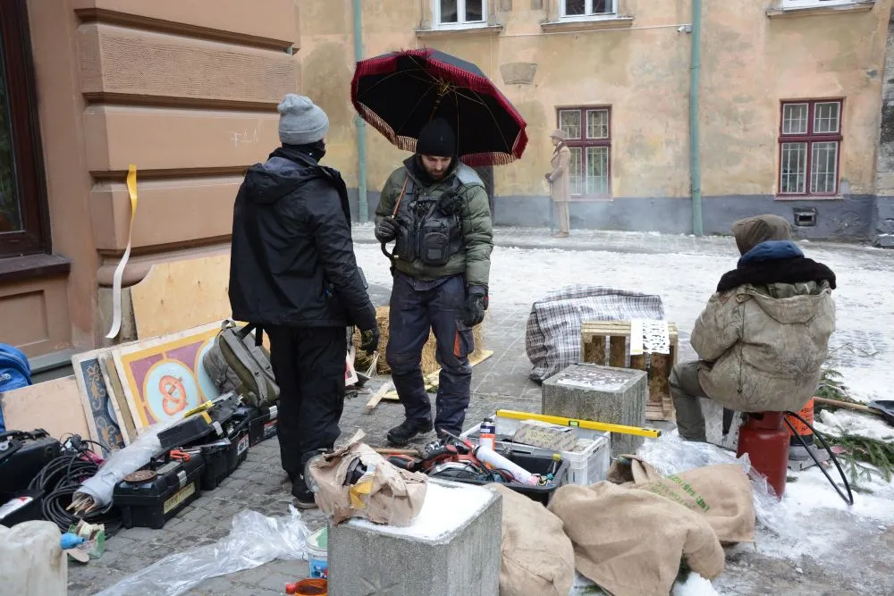Как проходили съемки во Львове / фото Львовского городского совета 