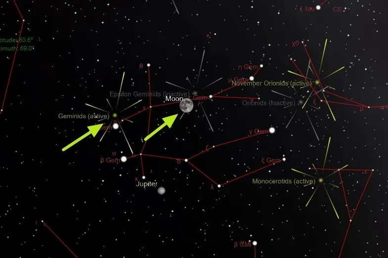Так виглядатиме небо 6 грудня
