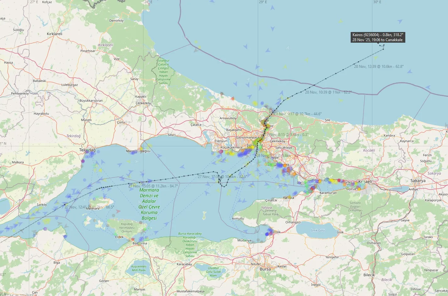  трек танкера KAIROS 