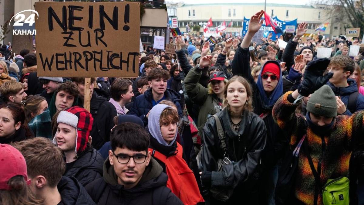 У Німеччині молодь вийшла на масові протести проти призову на військову службу