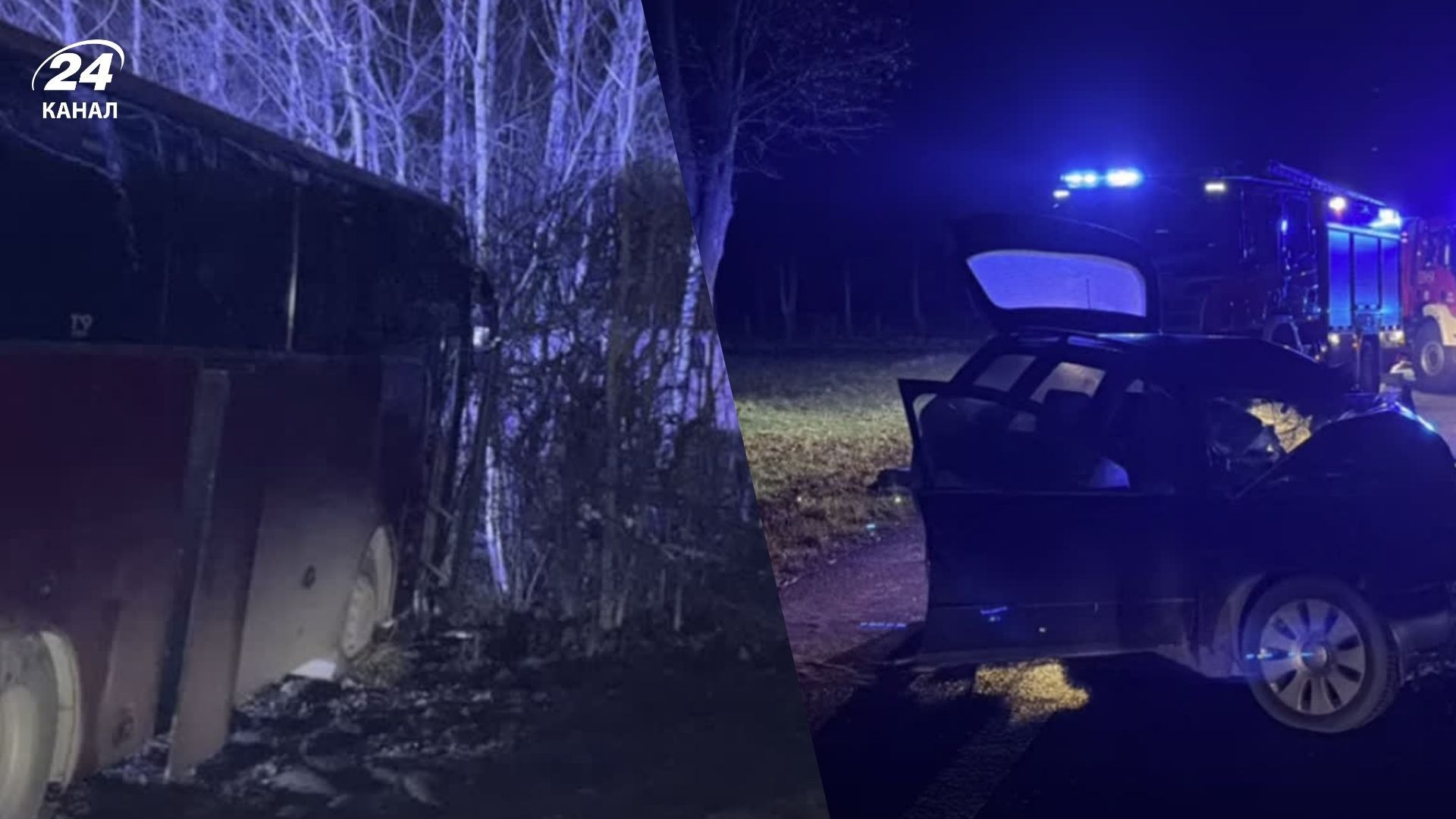 У Польщі автобус з українцями потрапив в аварію У Польщі автобус з українцями потрапив в аварію