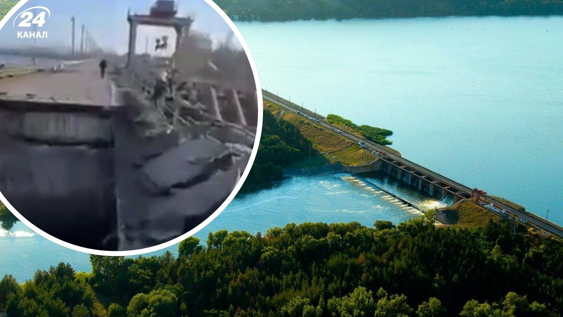 Россияне второй раз повторно вбили по плотине на Харьковщине Россияне второй раз повторно вбили по плотине на Харьковщине