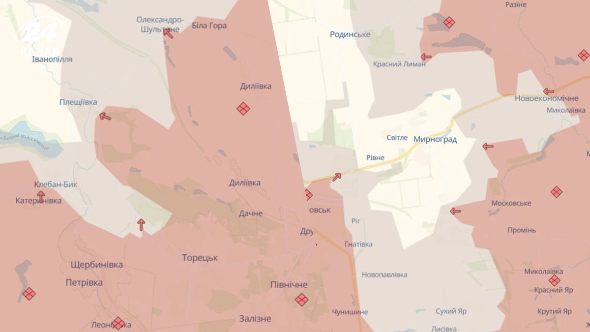 Война в Украине - Deep State обновили карту фронта - где продвигаются россияне - 24 Канал Война в Украине - Deep State обновили карту фронта - где продвигаются россияне - 24 Канал