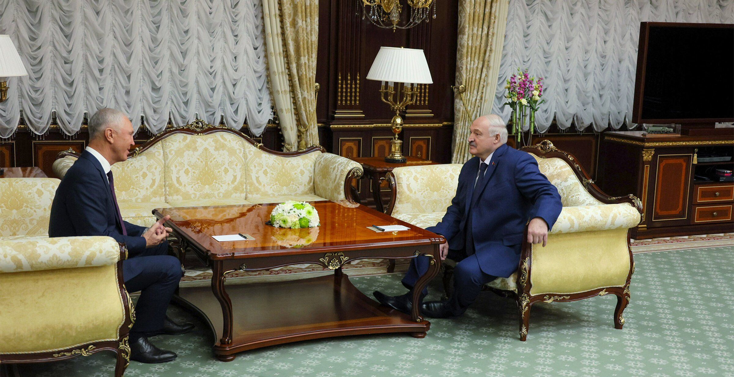 Оккупационный руководитель Херсонщины Сальдо, белорусский диктатор Лукашенко Оккупационный руководитель Херсонщины Сальдо, белорусский диктатор Лукашенко