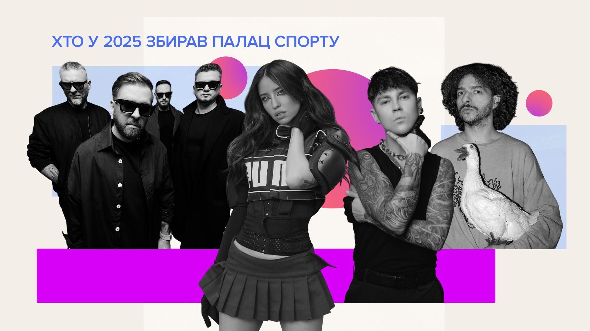 Артисти, які збирали Палац спорту у 2025 році