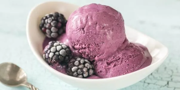 Леся Українка ласувала ожиновим морозивом / Фото SHUBA