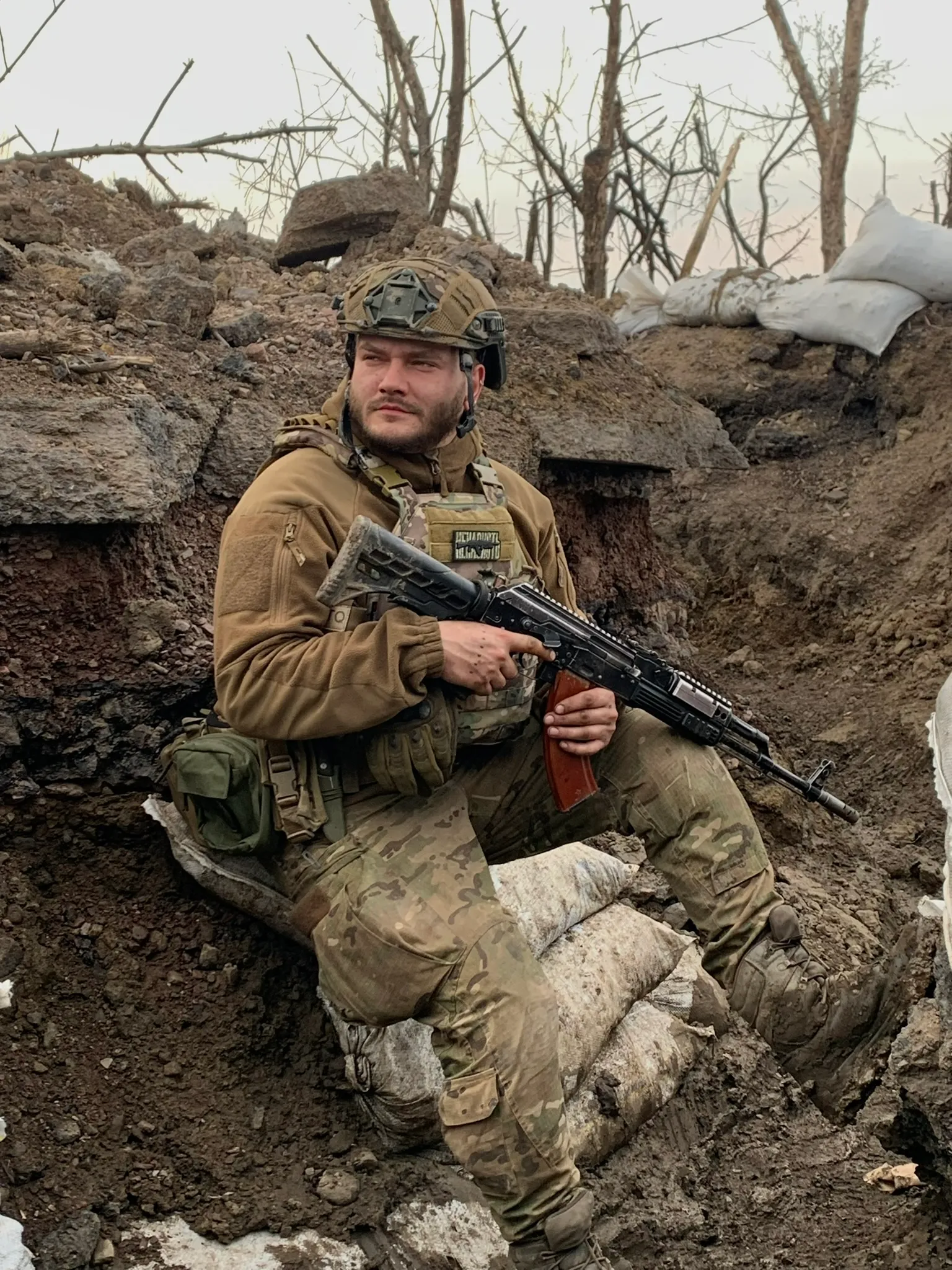 Олег Максимкив на позициях Олег Максимкив на позициях