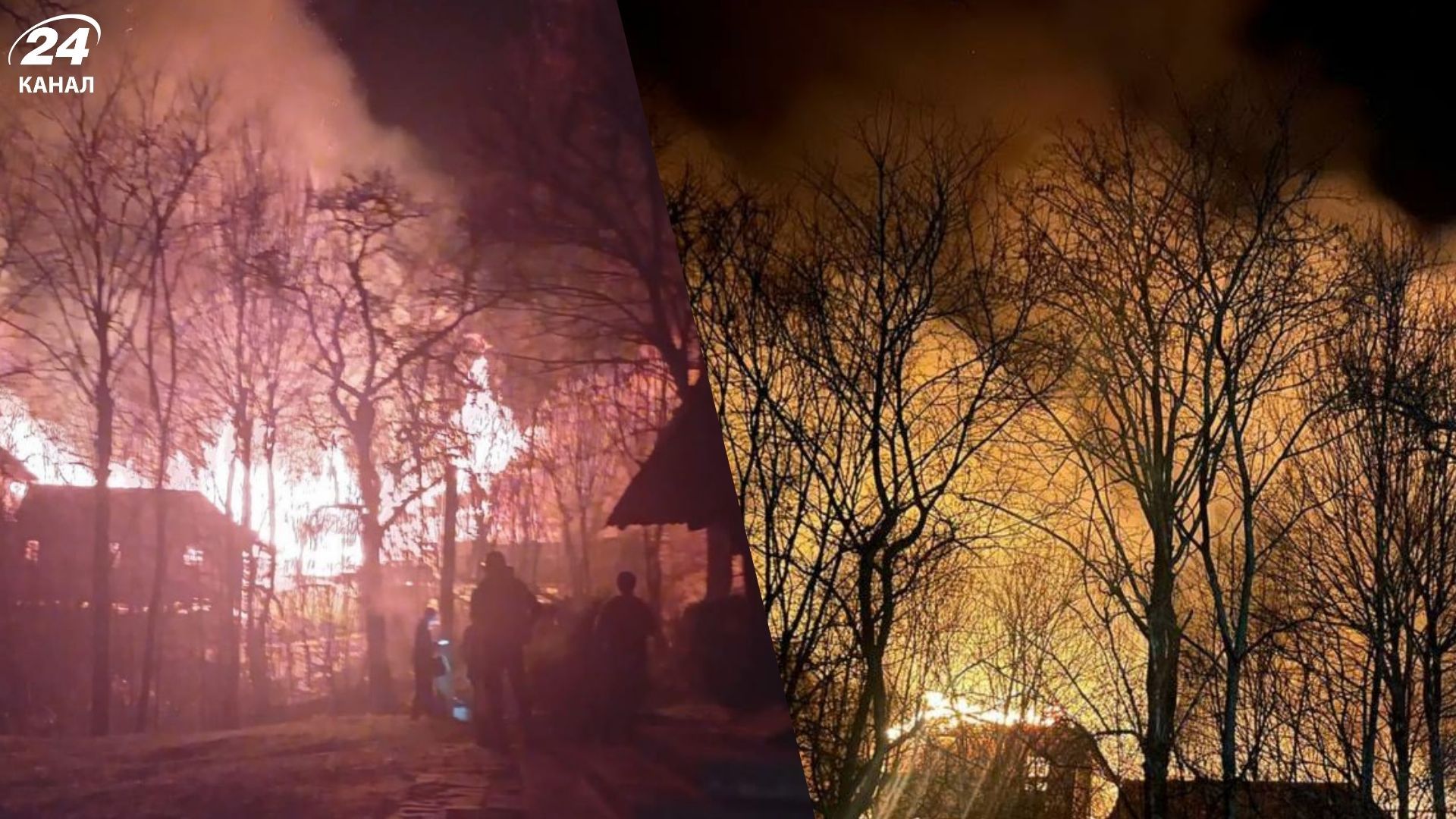 На Закарпатті горить монастир УПЦ МП поруч із національною пам'яткою - 24 Канал На Закарпатті горить монастир УПЦ МП поруч із національною пам'яткою - 24 Канал