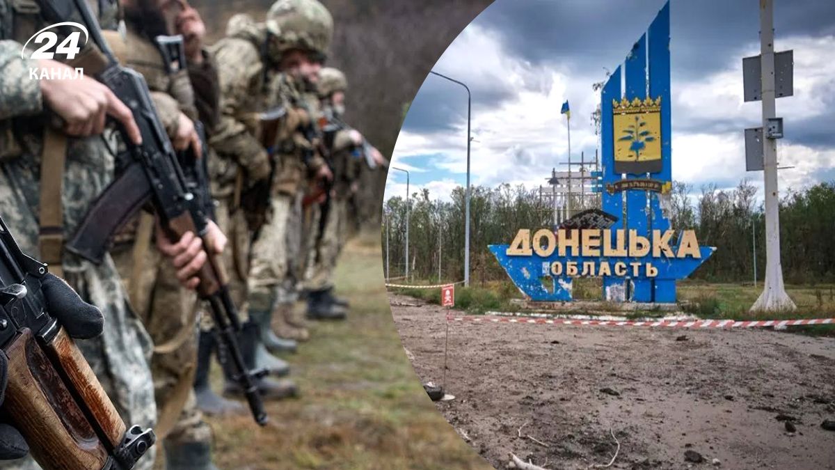 Українські військові зі зброєю, в'їзд в Донецьку область Українські військові зі зброєю, в'їзд в Донецьку область