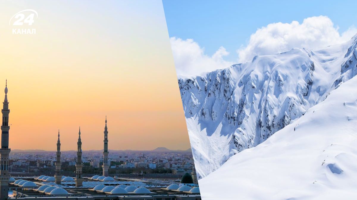 В Саудівській Аравії випав сніг