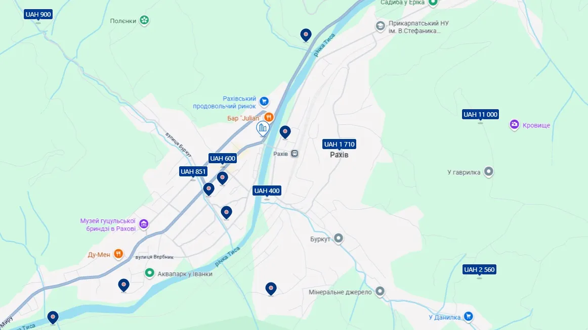 Аренда домов в Рахове Аренда домов в Рахове