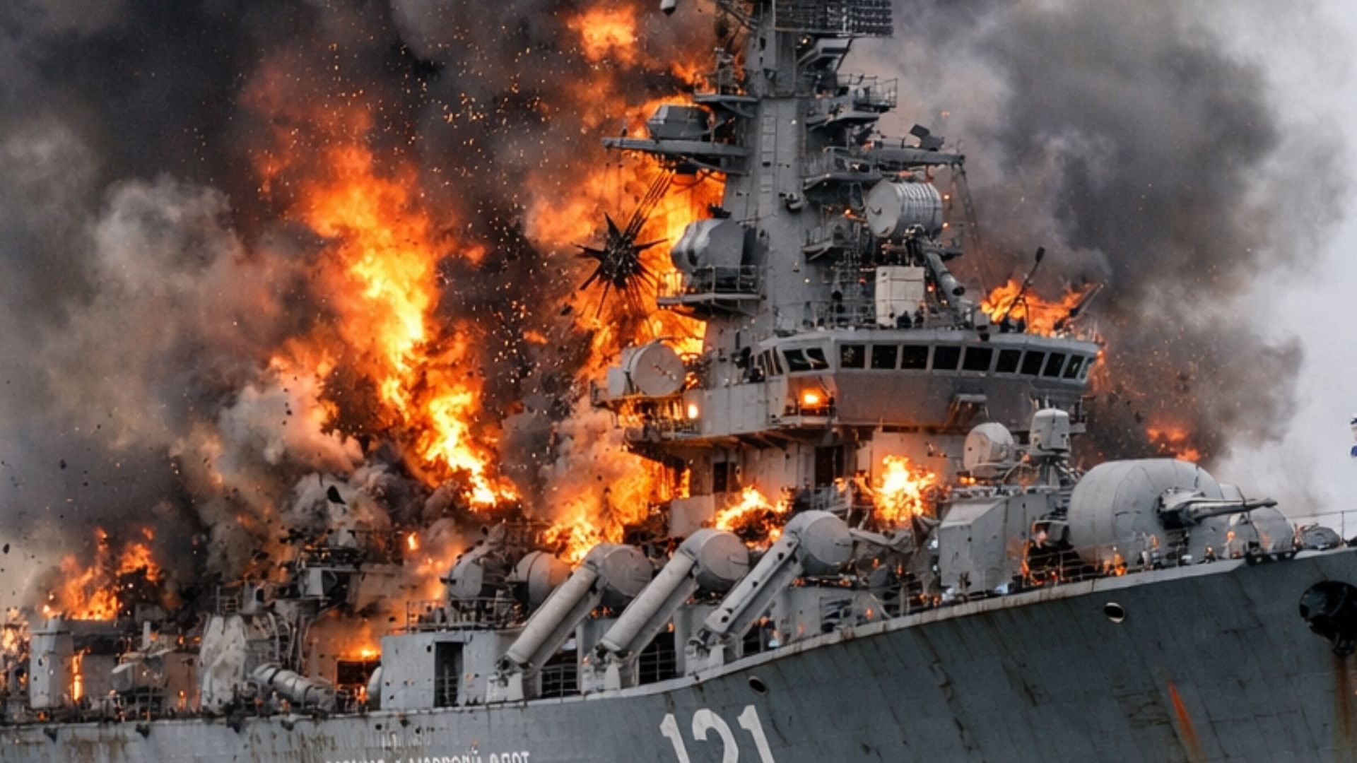 В Каспии поражен российский корабль Охотник