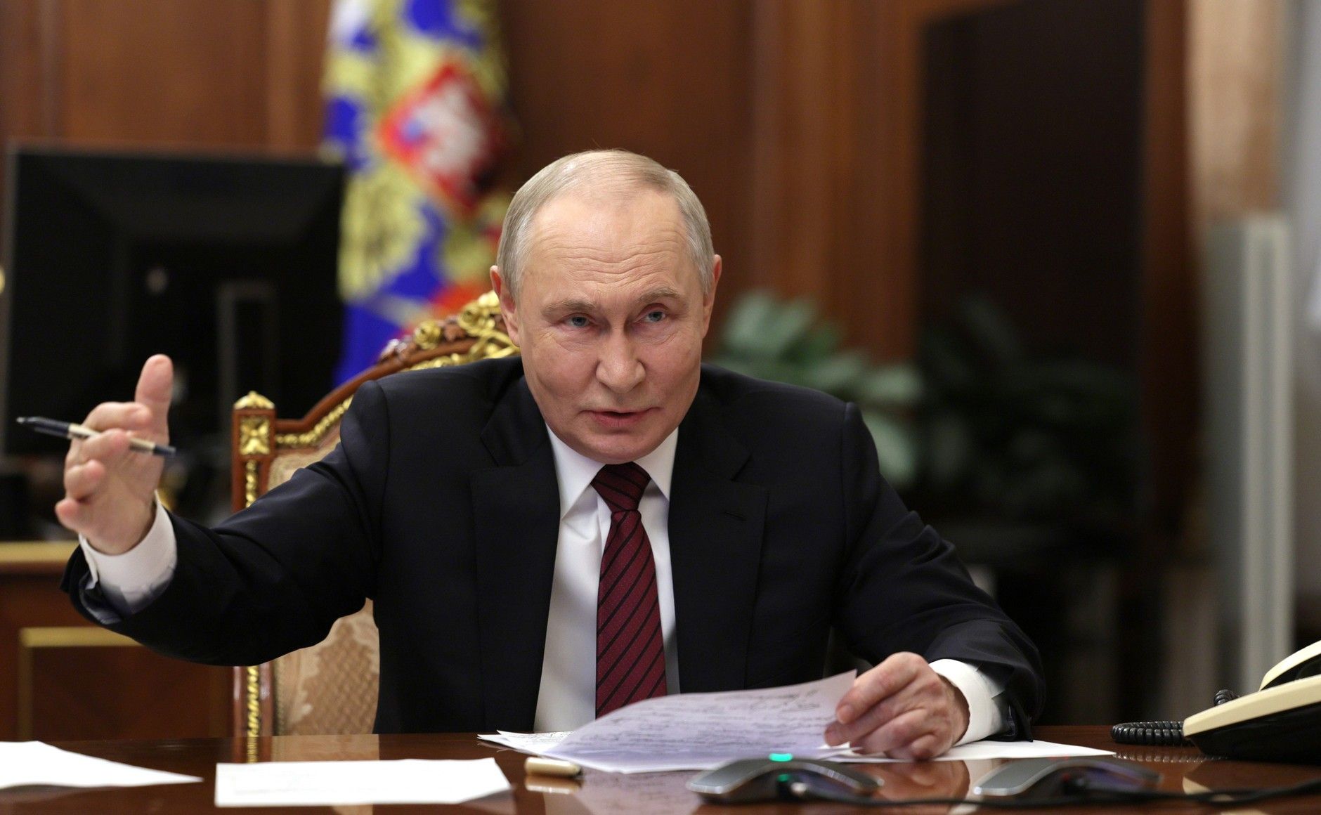 Российский диктатор Владимир Путин Российский диктатор Владимир Путин