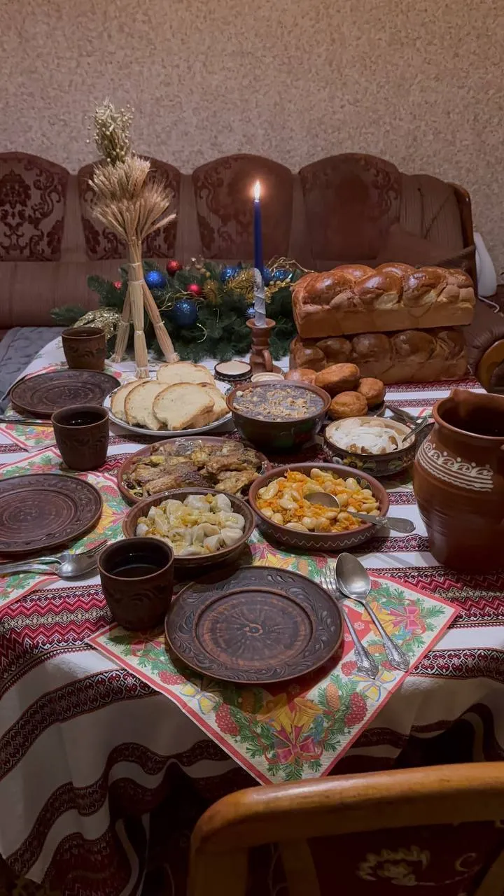 Різдвяний стіл на Львівщині Різдвяний стіл на Львівщині