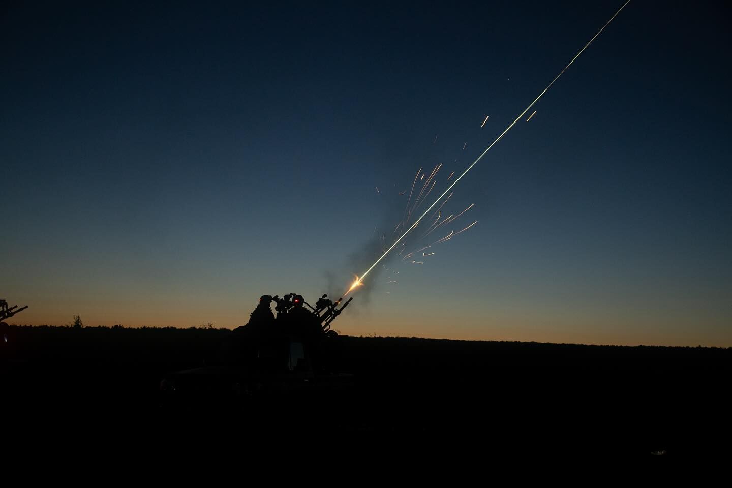 Работа украинского подразделения ПВО