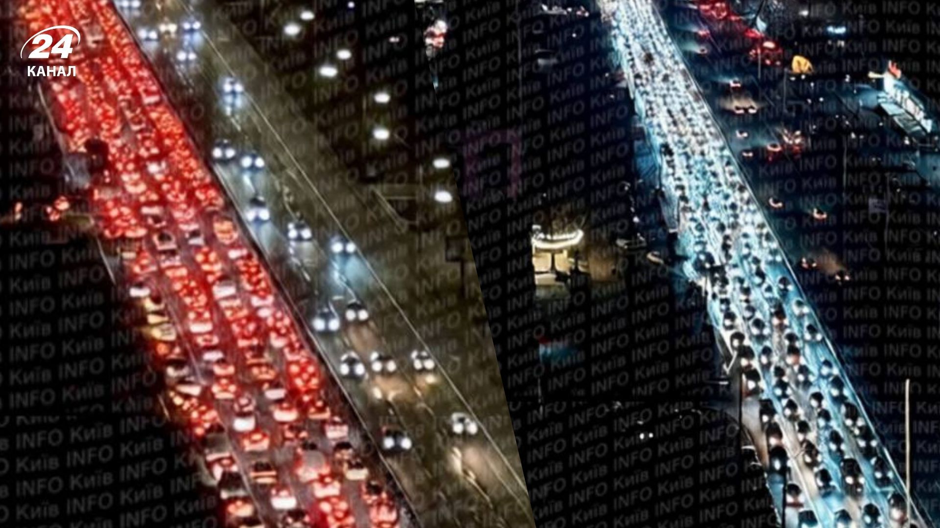 Напередодні Різдва дороги у Києві паралізувало