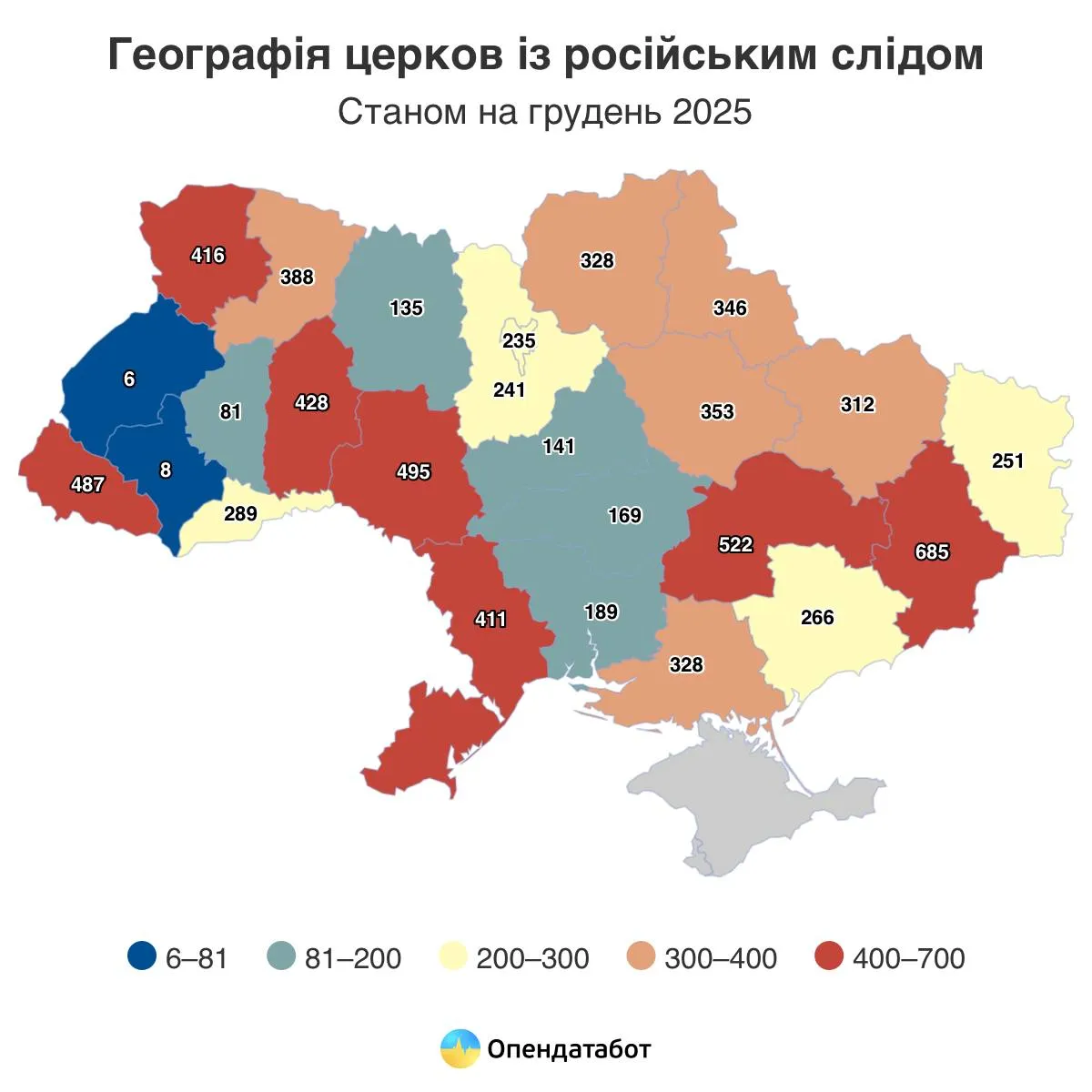 Кількість церков УПЦ МП в Україні Кількість церков УПЦ МП в Україні