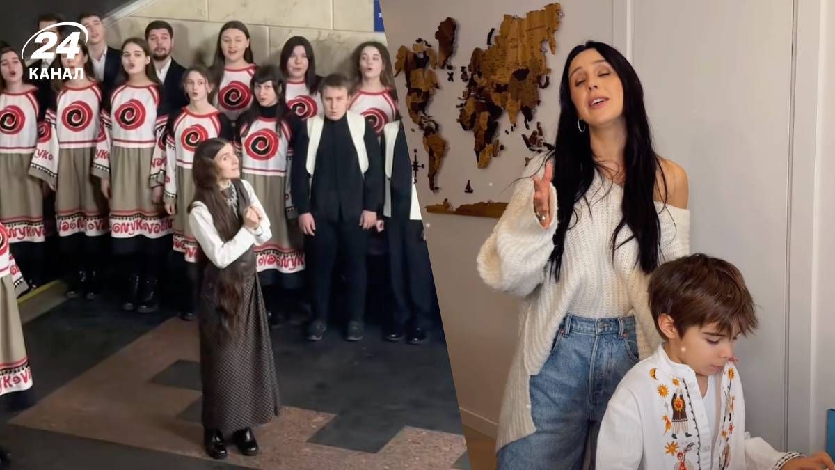 Украинские звезды спели "Щедрик" Украинские звезды спели "Щедрик"