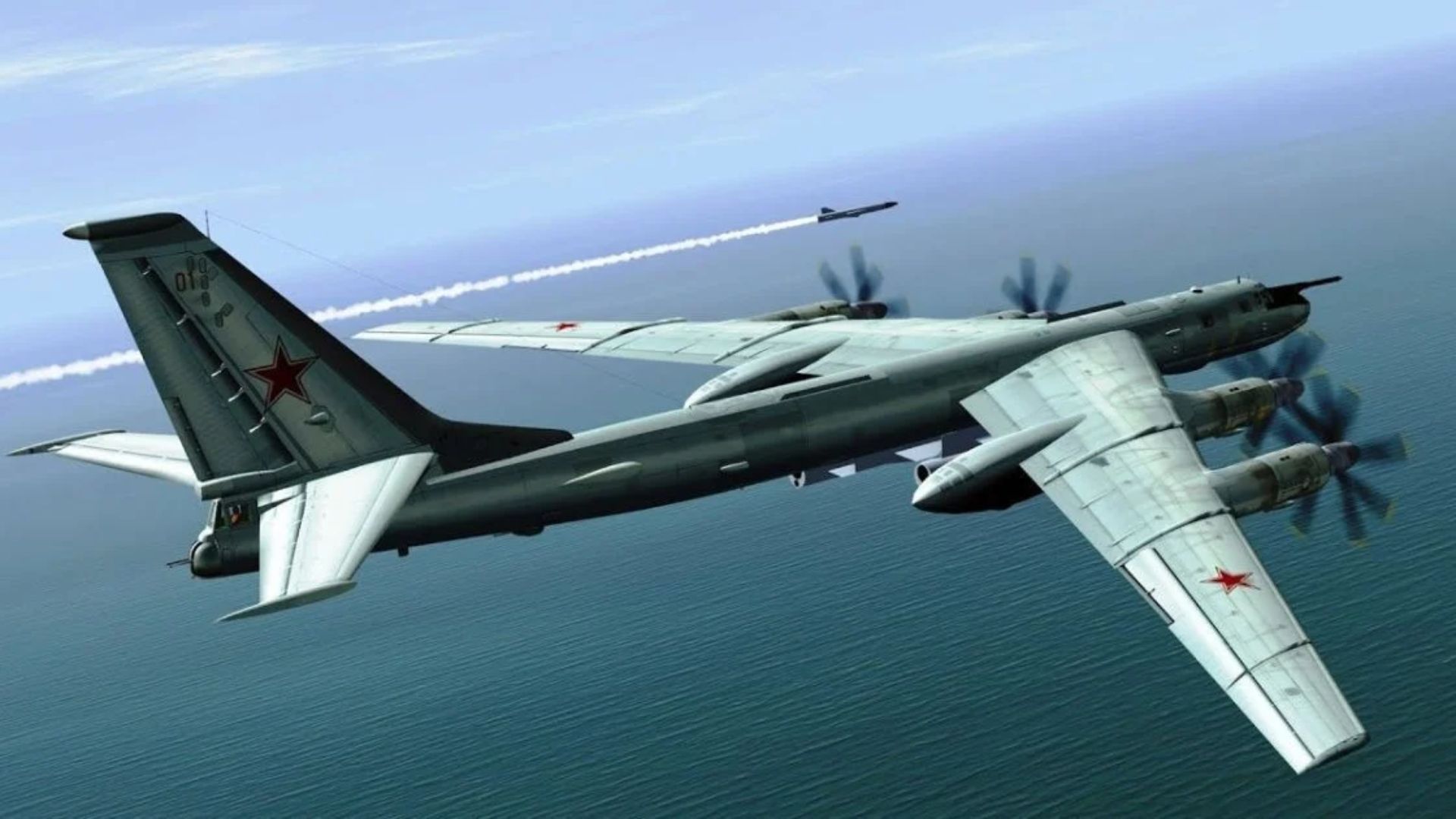 В небо поднялись самолеты Ту-95