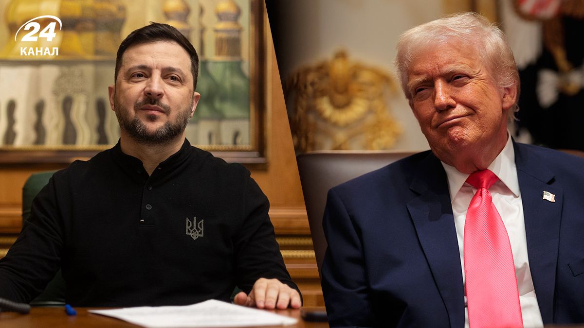 Президент Украины Зеленский, американский лидер Трамп Президент Украины Зеленский, американский лидер Трамп