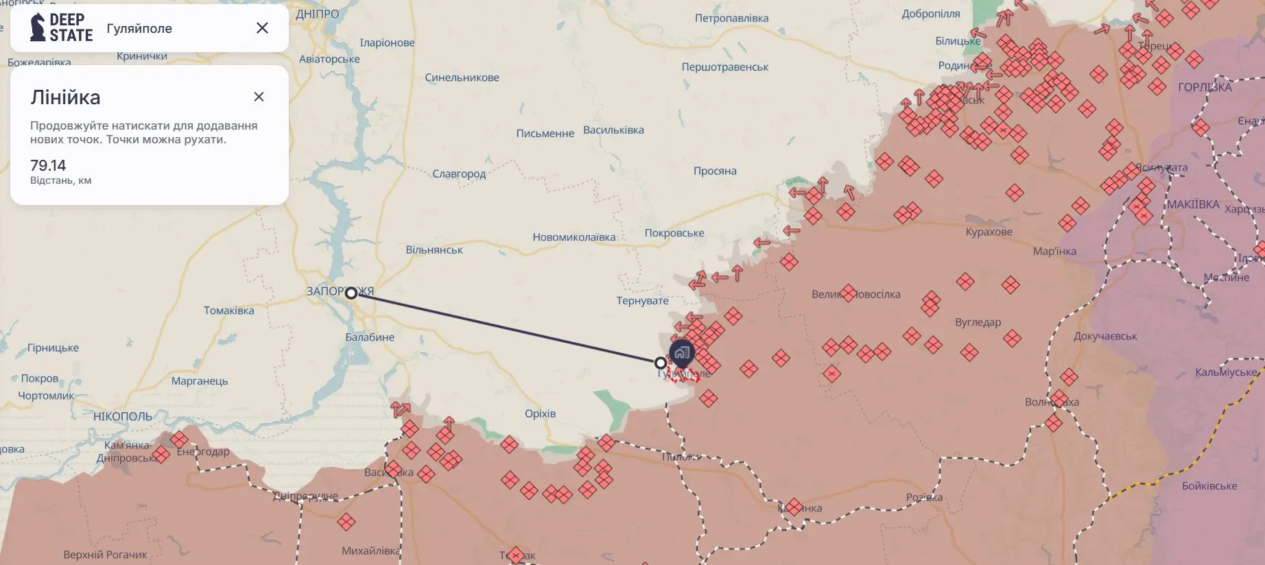 Гуляйполе Запоріжжя відстань і карта Гуляйполе Запоріжжя відстань і карта