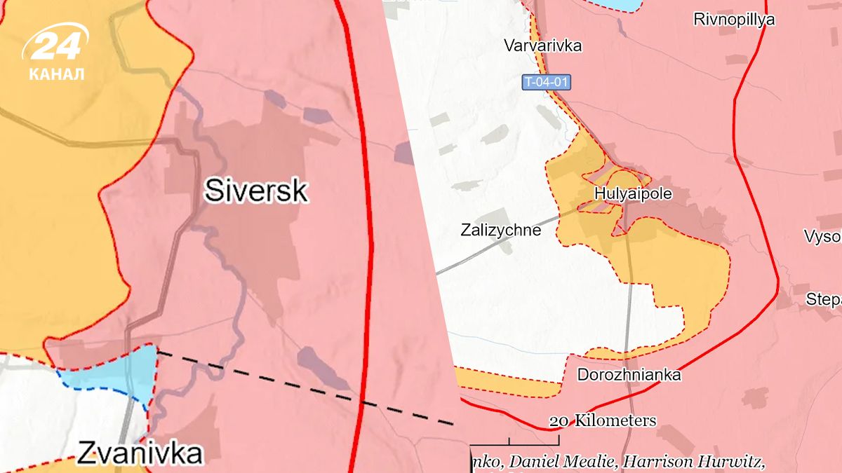 Карта фронту від ISW 30 грудня